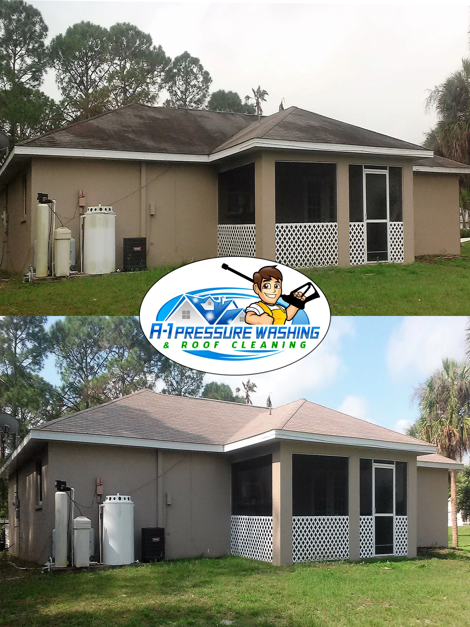 Shingle Roof Cleaning | A-1 Pressure Washing & Roof Cleaning | 941-815-8454 